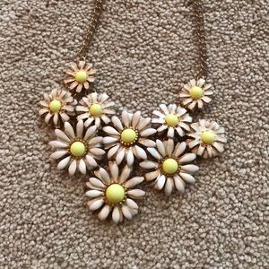 sunflower statement necklace